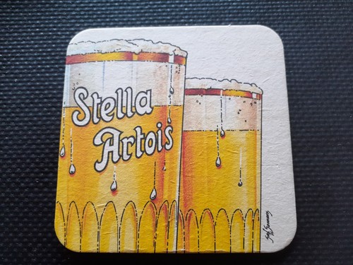 Stella artois beer mat - artois,