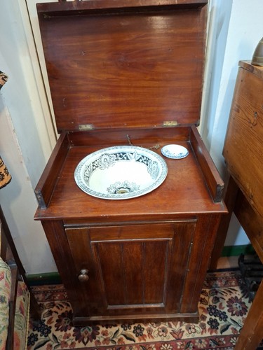Mahogany bedside table - mahogany,
