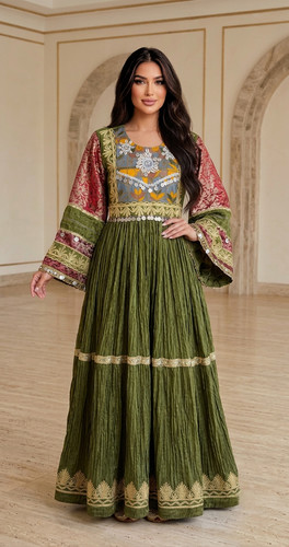 Afghan dress handmade - afghan,