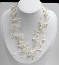 Soft light Missing friendship Babysbreath 100% really FW pearl necklace white