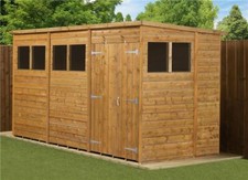 Empire Pent Garden Shed Tongue & Groove Shiplap 8x6 10x6 12x6 Wooden 