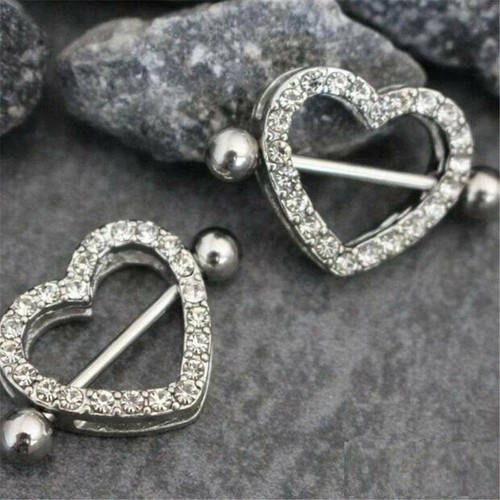Silver heart double layer - heart,