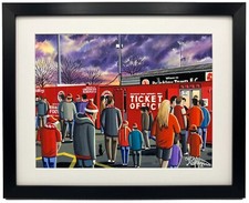 Brackley, St James Pk. Framed Town Football Club F.C Art Print. 14" x 11" Frame