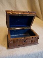 ANTIQUE CARVED WALNUT BLACK