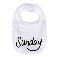 “Sunday” Baby Bib - Cotton