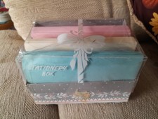 Vintage Stationery Blue Pink