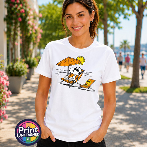 Beagle sunbathing shirt - sunbathing, t-shirt