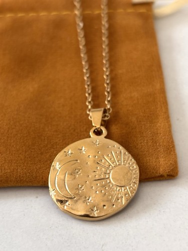 Gold celestial moon sun - gold,