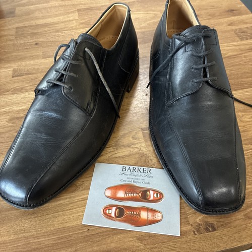Barker flex black leather lace - black,