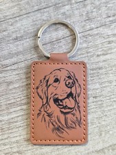 Custom Leather Keyring for Dog