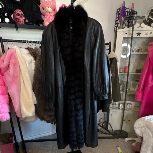 Women black lamb leather - black,