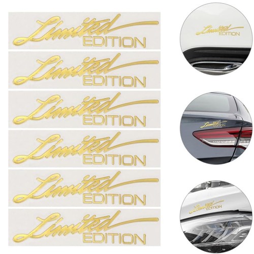 6pcs gold limited edition - 3d,