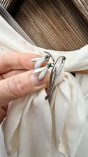 Snowdrop flower brooch spring - snowdrop,
