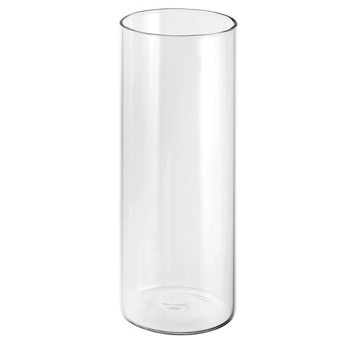 Clear glass vase - glass,