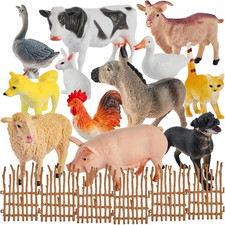 BUYGER Kids Farm Animals Toys