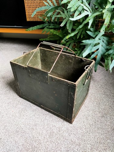 Vintage wooden military ammo - wooden,
