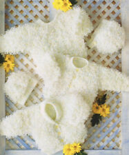 Baby Girls Knitting Pattern,Loopy Cardigans,Sweater,Bonnet,Hat In DK 16-24” A42