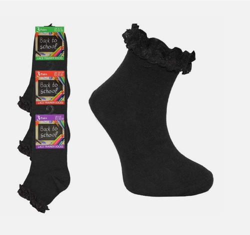 Pairs frilly ankle socks - pairs,