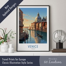 Travel Poster Print | Europe