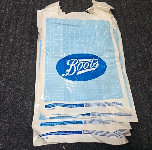 Vintage boots plastic carrier - vintage,
