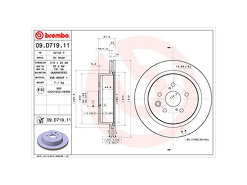 Brembo d719 brake discs - brake,