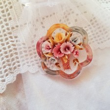 Vintage Lucite Reverse Carved