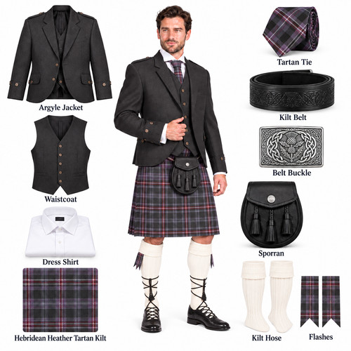 Dunhope men charcoal tweed - dunhope,