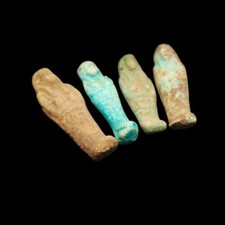 Set of 4 Stone/Faience Ushabti