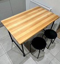 Ikea KULLABERG Table and chairs / desk pine