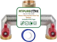 Garden hose splitter - garden, brass