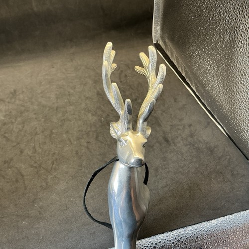 Shoehorn silver tone stags - shoehorn,