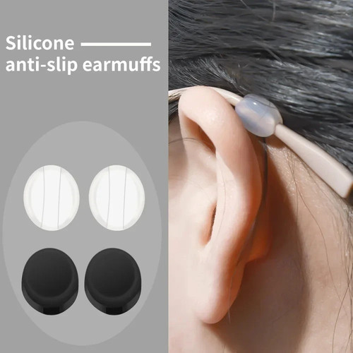 Silicone ear hooks glasses - ear,