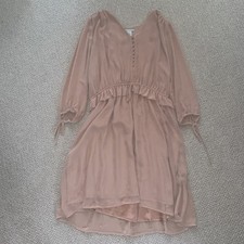 H&M Eu 40 Size 10 Nude Pretty Dress Summer Races Wedding Excellent 