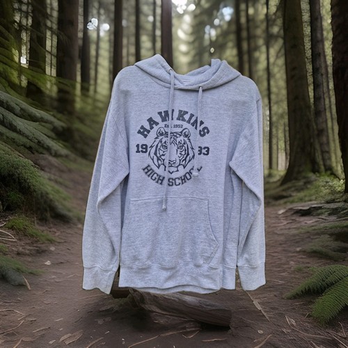 Stranger things grey hoodie - stranger,