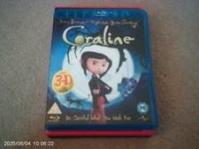 Coraline (3D Blu-Ray) + 3x 3D Glasses