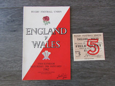 England v Wales 1962 at