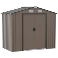 Secure Metal Garden Shed with