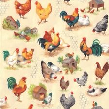 Fat Quarter Nutex Chicken Talk
