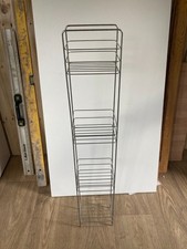 Rectangular Silver Chrome Bathroom Caddy Freestanding Unit Shelves