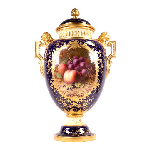 Antique coalport fruit vase - antique,