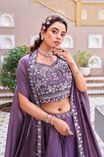 Women Rangoli Silk Lehenga