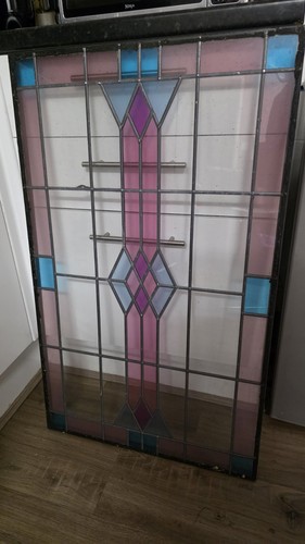 Vintage stained glass leaded - vintage,