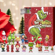 Christmas Advent Calendar 2025 Grinch 24 Days Countdown Kids Gift Xmas Surprise