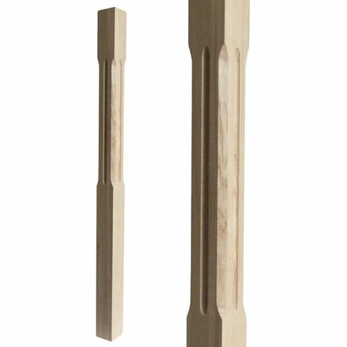 Staircase newel post - post, chamfered