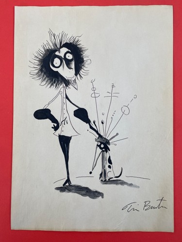 Tim burton drawing - on, paper