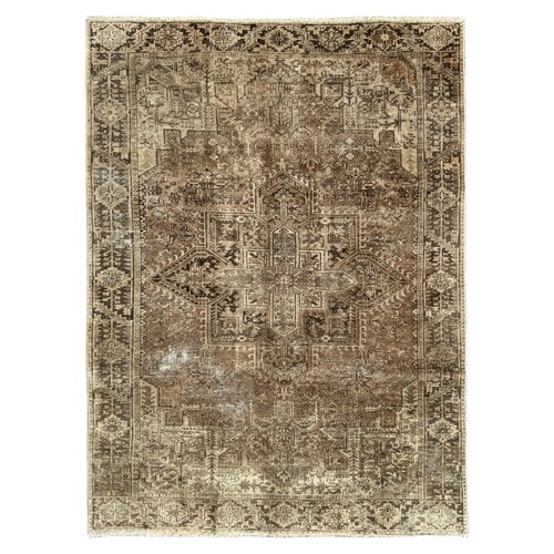 Vintage heriz carpet hand made - vintage,