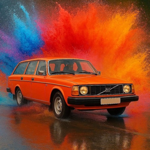 Volvo 240 estate - volvo, card