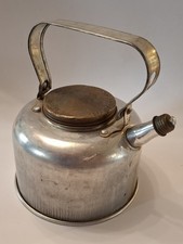 Vintage Aluminium Tea Kettle / Teapot / Travel Kettle With Screw Top Lid