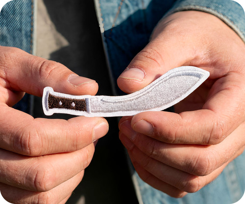 Kukri curved knife - curved,