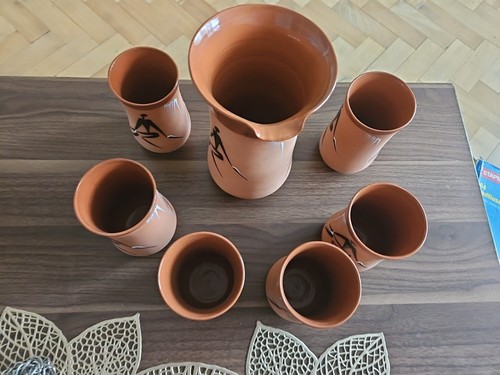 Hand painted zimbabwe clay - hand-painted,